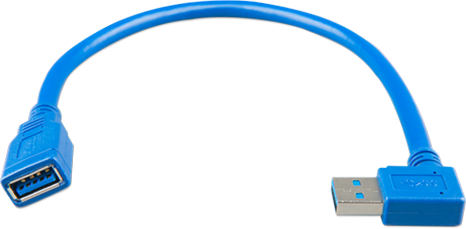 Cablu prelungitor USB cu un capăt în L