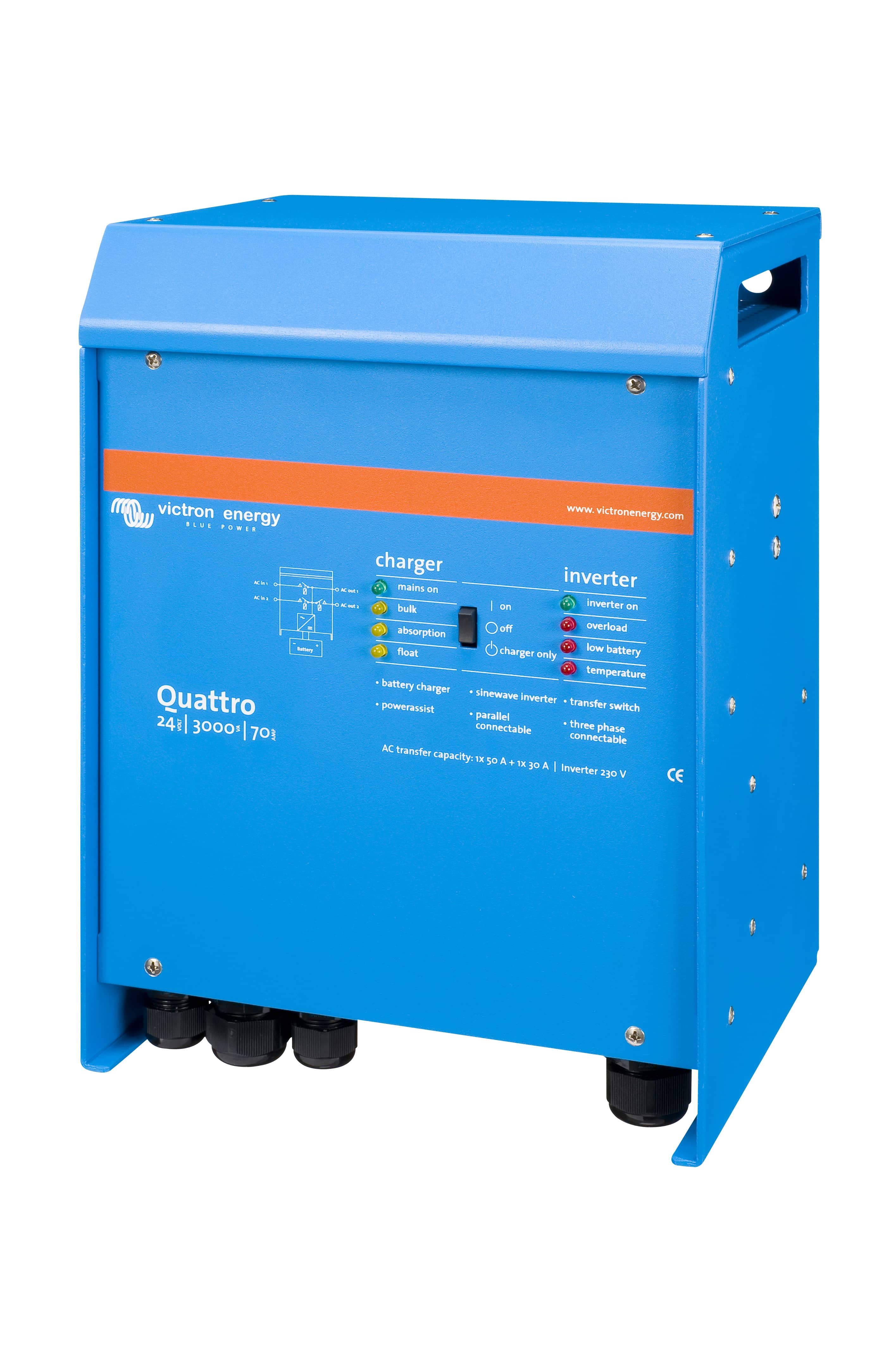Quattro 24V 3000VA 70A 230 VAC (left) thumbnail