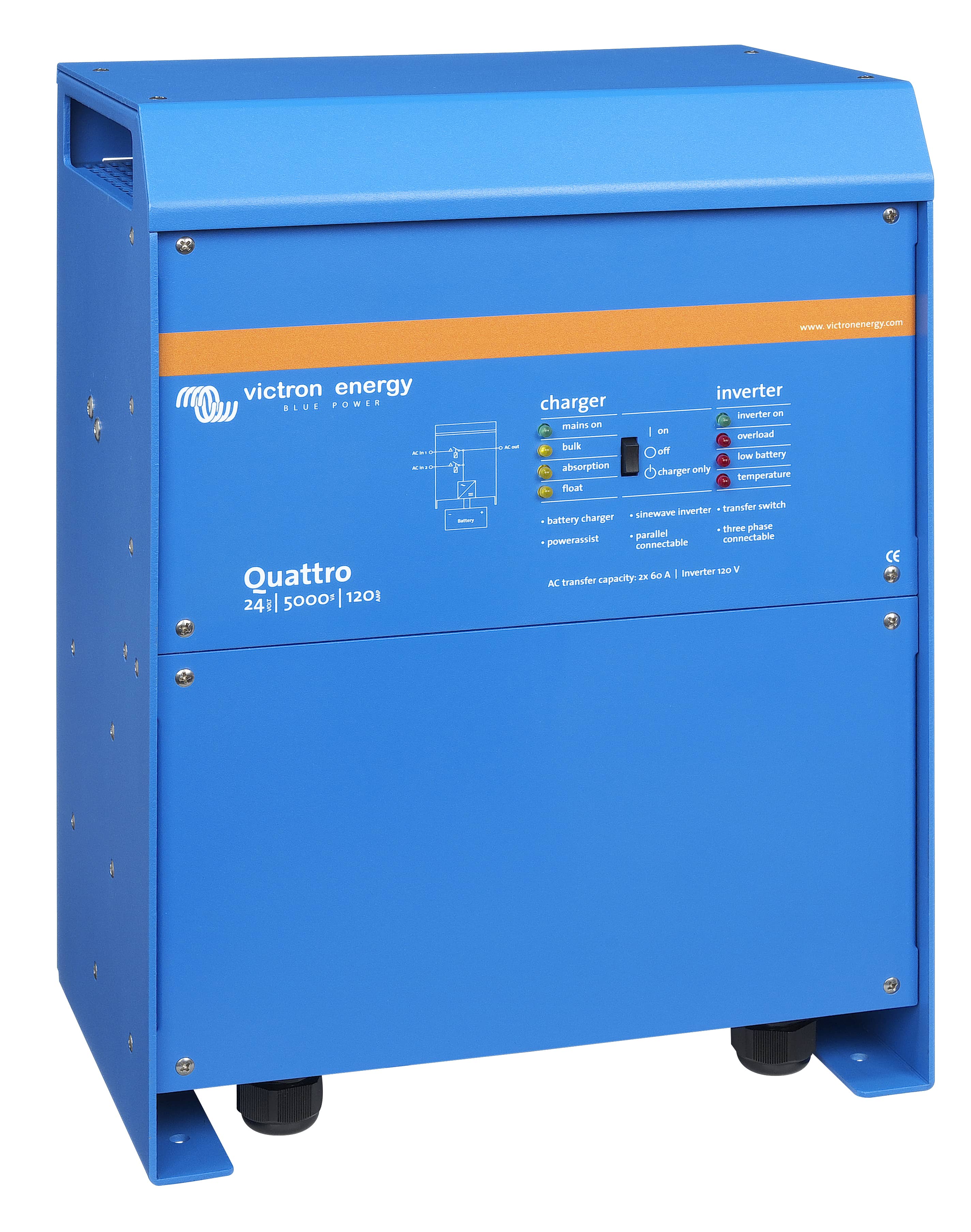 Quattro 24V 5000VA 120A 120VAC (right) thumbnail