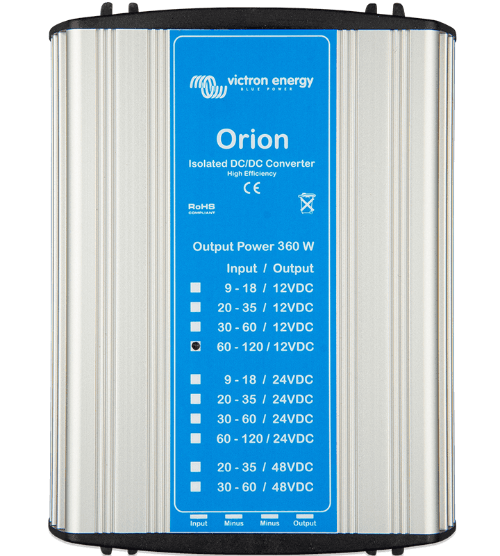 Convertoare de tensiune CC-CC cu izolație Orion, de 360W și modele cu utilizare specială