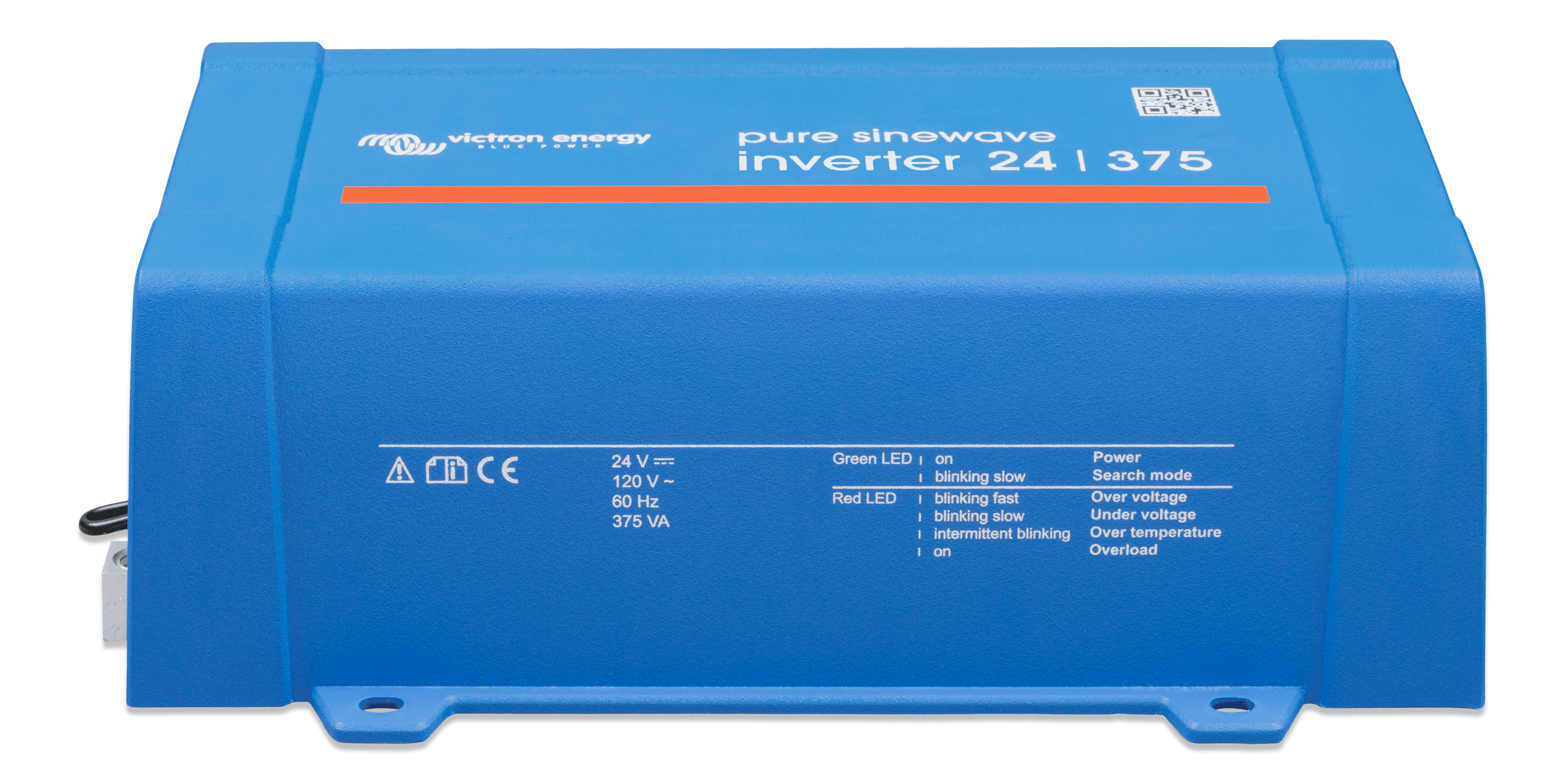 Inverter 24V 375VA 120V VE.Direct NEMA 5-15R (front)  thumbnail
