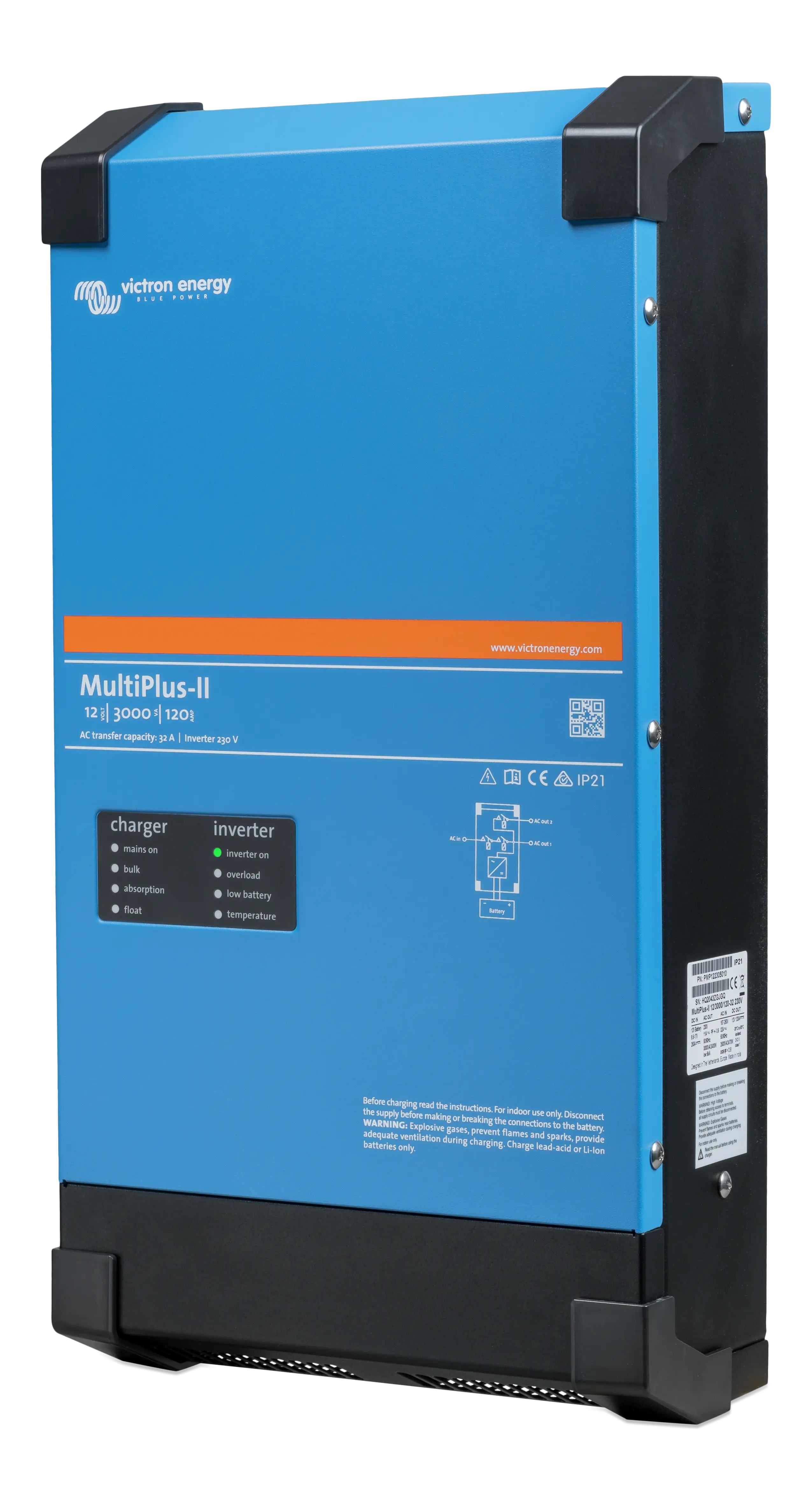 MultiPlus-II 12V 3kVA 120-32 230V (left) thumbnail