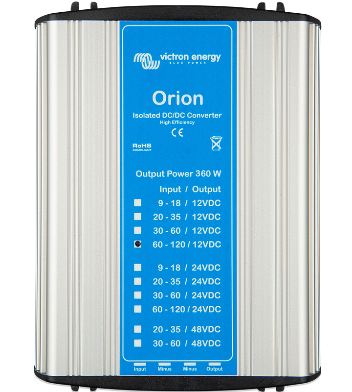 Convertoare de tensiune CC-CC cu izolație Orion, de 360W și modele cu utilizare specială